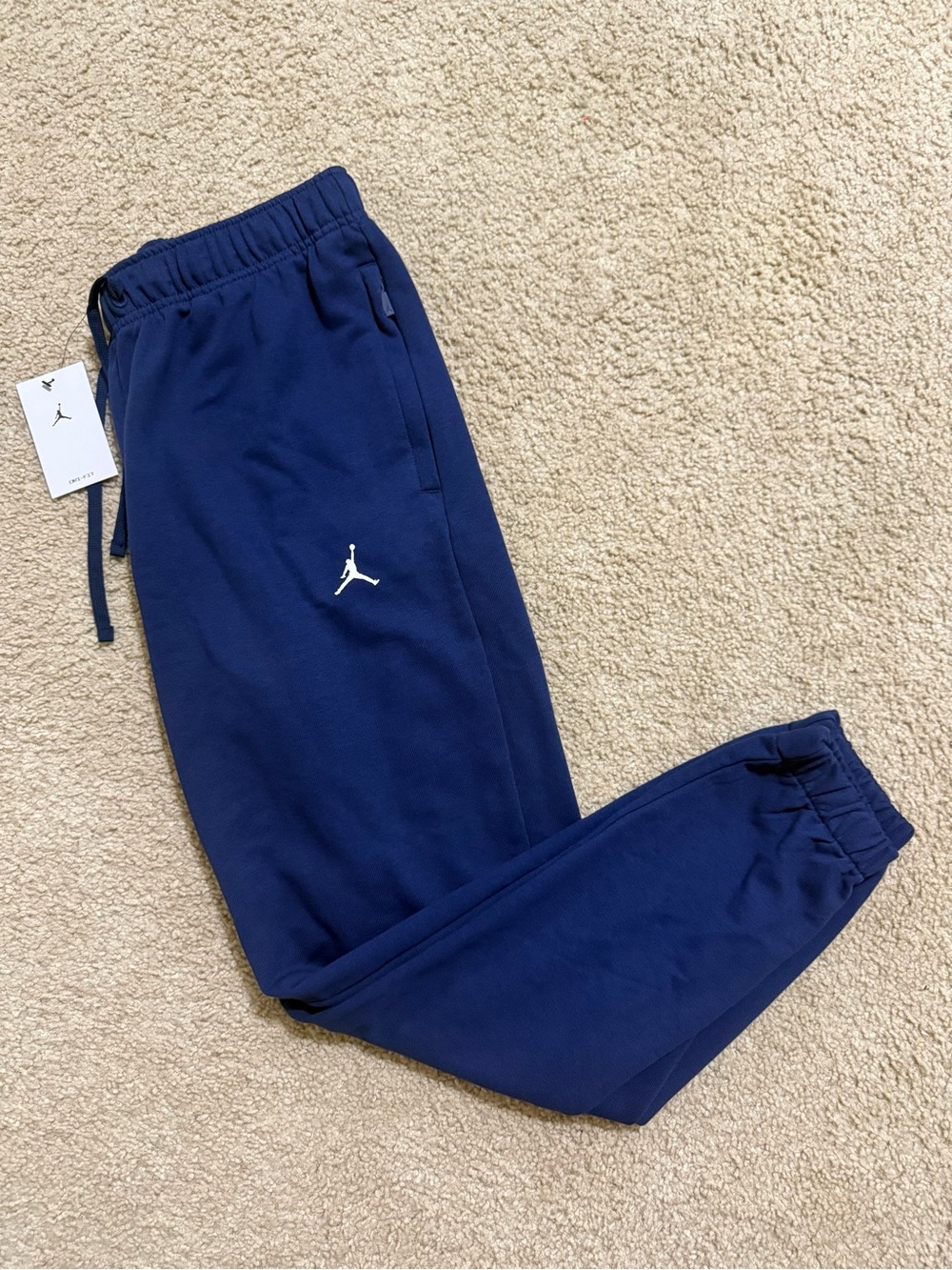 Nike Air Jordan Sport Crossover Fleece Sweat Pants Midnight Navy Mens FV8608-410